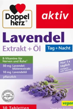 Doppelherz Aktiv Lavendel Extrakt und Öl 30 Tabletten