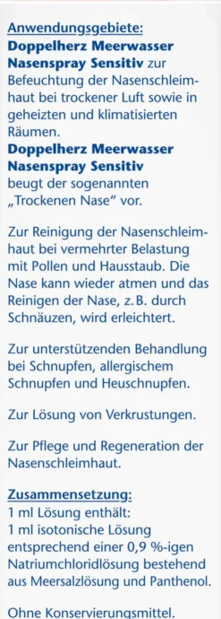 Doppelherz aktiv Meerwasser 20 ml Nasenspray mit Panthenol