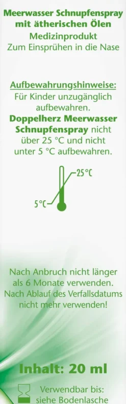 Doppelherz Aktiv Meerwasser Schnupfenspray