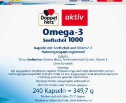 Doppelherz Aktiv Omega-3 Seefischöl 1000 240 Kapseln