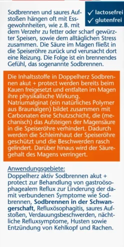 Doppelherz Aktiv Sodbrennen Akut + Protect 20 Kautabletten