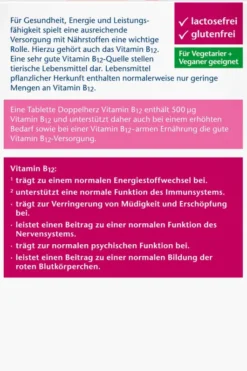 Doppelherz Aktiv Vitamin B12 500 120 Tabletten