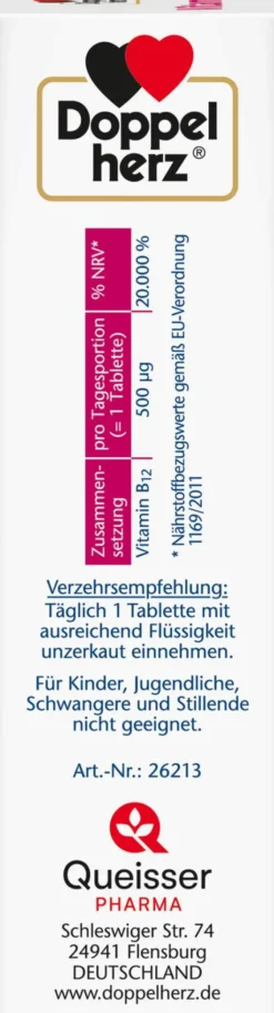Doppelherz Aktiv Vitamin B12 500 120 Tabletten