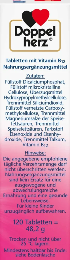 Doppelherz Aktiv Vitamin B12 500 120 Tabletten