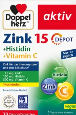 Doppelherz Aktiv Zink + Histidin Depot 30 Tabletten