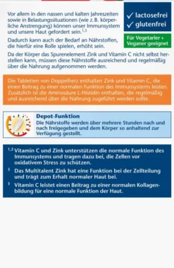 Doppelherz Aktiv Zink + Histidin + Vitamin C Depot Aktiv 100...