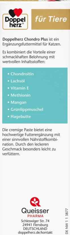 Doppelherz Für Tiere Chondro Plus Paste Für Katzen 200 G