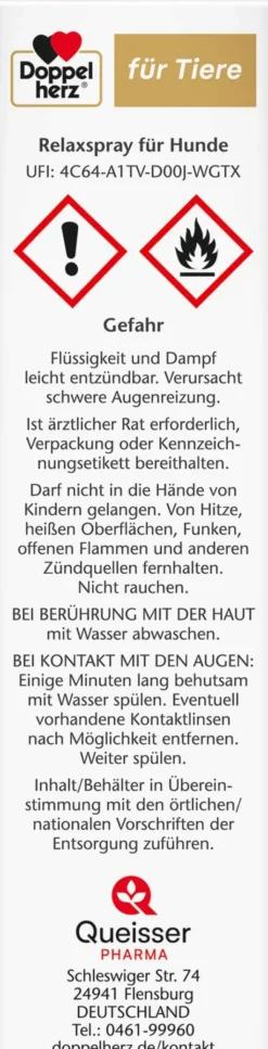 Doppelherz Für Tiere Relaxspray Für Hunde 90 ml