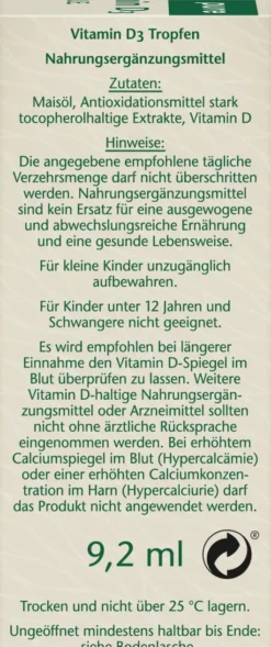 Doppelherz Pure Vitamin D3 2000 I.E. Tropfen 9,2 ml