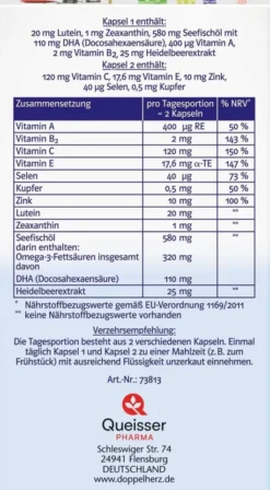 Doppelherz System Augen Sehkraft + Schutz 60 Kapseln