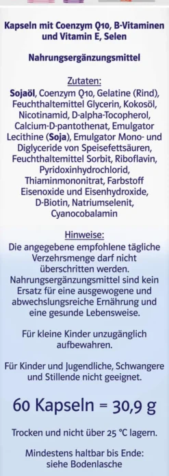 Doppelherz System Coenzym Q10 100 + Vitamine 60 Kapseln