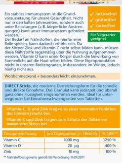 Doppelherz Vitamin C 1000 + D3 + Zink Direct 40 Stück