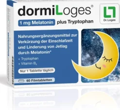 dormiLoges 1 mg Melatonin plus Tryptophan 60 Filmtabletten