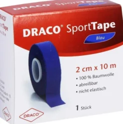 Draco Sporttape 1 Tapeverband 10 M X 2 cm Blau