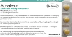 Dr.Böhm Mutterkraut Apomedica 200 mg 60 Filmtabletten