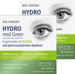Dr.Theiss Hydro med Green Augentropfen 2 x 20 x 0,35 ml Einzeldosispipetten
