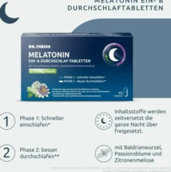 Dr.Theiss Melatonin Ein- & Durchschlaf Tabletten 15 Stück