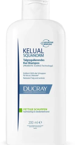 Ducray Kelual Squanorm fettige Schuppen 200 ml Shampoo