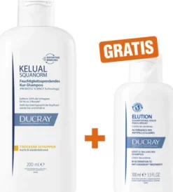 Ducray Kelual Squanorm trockene Schuppen 200 ml Shampoo + gratis Ducray Elution ausgl. Shampoo 100 ml
