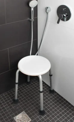 Duschhocker, höhenverstellbar, 1 Stück