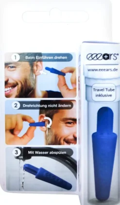 Eeears Ohrenreiniger Wiederverwendbar Blau