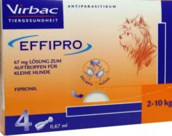 Effipro 67 mg Pipettlösung zum Auftropfen Für Kleine Hunde 4 Stück