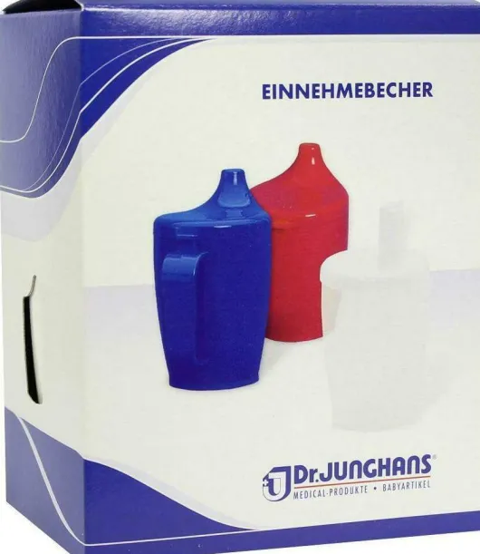 Einnehmebecher Mit Griff und Deckel 12 mm Weiß 1 Stück