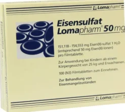 Eisensulfat Lomapharm 50 mg 100 Filmtabletten