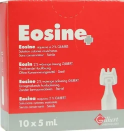 Eosin 2% Wässrige Pflegelösung Steril 10 X 5 ml Lösung