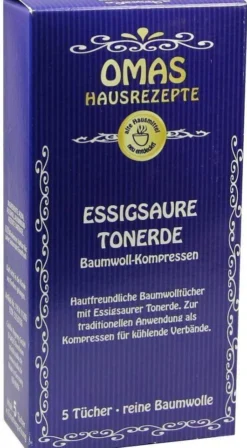 Essigsaure Tonerde Baumwollkompressen 5 Tücher