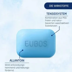 Eubos Fest Blau unparfümiert 125 g Seife
