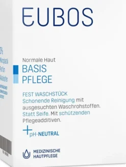 Eubos Fest Blau unparfümiert 125 g Seife