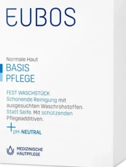 Eubos Fest Blau unparfümiert 125 g Seife