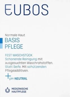 Eubos Fest Blau unparfümiert 125 g Seife