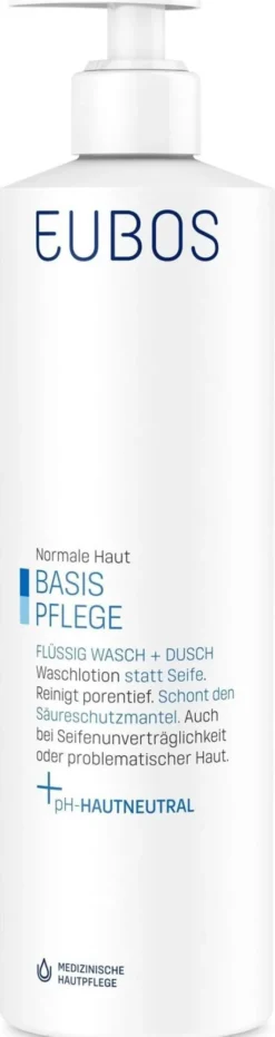 Eubos Flüssig Blau Mit Dosierpumpe Unparfümiert 400 ml