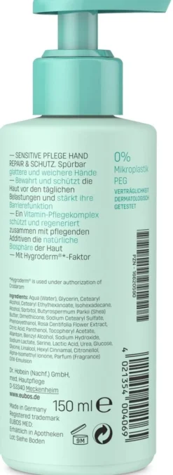 Eubos Sensitive Pflege Hand Repair & Schutz Spender 150 ml Creme