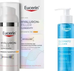 Eucerin Anti-Age Hyaluron-Filler Epigenetic LSF 30 50 ml Tagescreme + gratis DermatoClean Hyaluron Reinigungsgel 200 ml
