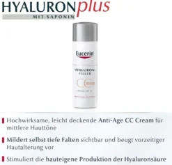 Eucerin Anti Age Hyaluron Filler CC Cream mittel 50 ml Creme