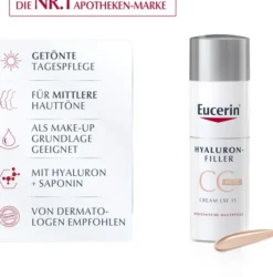 Eucerin Anti Age Hyaluron Filler CC Cream mittel 50 ml Creme
