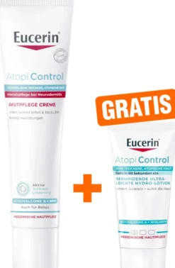 Eucerin AtopiControl Akut Creme 40 ml + gratis Eucerin AtopiControl Hydrolotion 20 ml