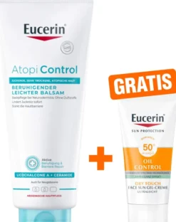 Eucerin AtopiControl Balsam 400 ml + gratis Eucerin Sun Gel-Creme Oil Control 20 ml