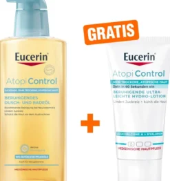 Eucerin AtopiControl Dusch und Badeöl 400 ml + gratis AtopiControl Hydro-Lotion 20 ml