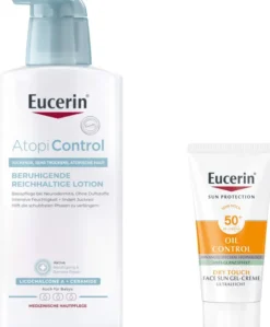 Eucerin AtopiControl Lotion 400 ml + gratis Eucerin Sun gelcreme Oil Control 20 ml