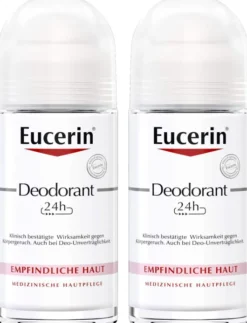 Eucerin Deodorant Roll-On 24h 2 x 50 ml