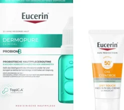 Eucerin DermoPure Clinical Probiom 8 Routine-Set 1 Stück + gratis Eucerin Sun Gel - Creme Oil Control 20 ml