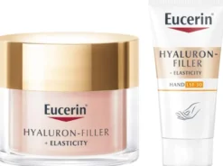 Eucerin Hyaluron Filler + Elasticity Rosé LSF30 50 ml Creme + gratis Elasticity Handcreme 20 ml