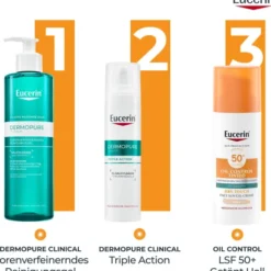 Eucerin Sun Oil Control Face Fluid Getönt (Mittel) LSF 50+ 50 ml