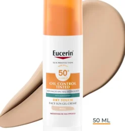Eucerin Sun Oil Control Face Fluid Getönt (Mittel) LSF 50+ 50 ml
