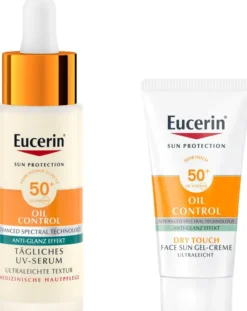 Eucerin Sun Oil Control Face Tägliches UV-Serum LSF 50+ 30 ml + gratis Eucerin Sun Gel-Creme Oil Control 20 ml