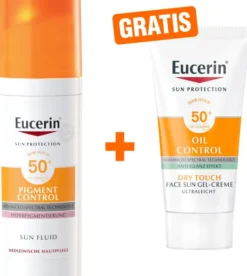 Eucerin Sun Pigment Control LSF50+ 50 ml Fluid + gratis Sun Gel-Creme Oil Control LSF50+ 20 ml